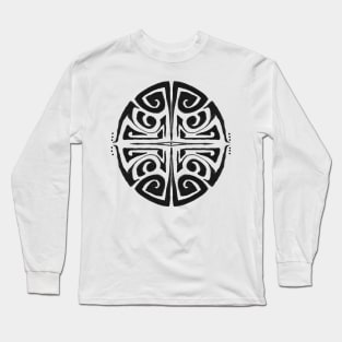 Round, tattoo, tatoo, tribal Long Sleeve T-Shirt